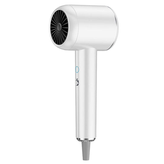 White Ionic Hair Dryer, Professional Blow Dryer For Curly Hair, Light And Quiet - 2000 Watts