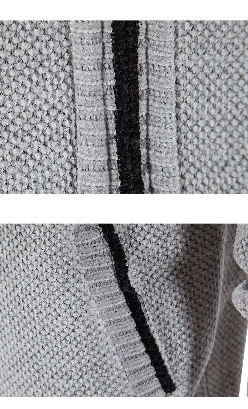 Men’s Fleece Lined Knitwear Jacket for Autumn Winter