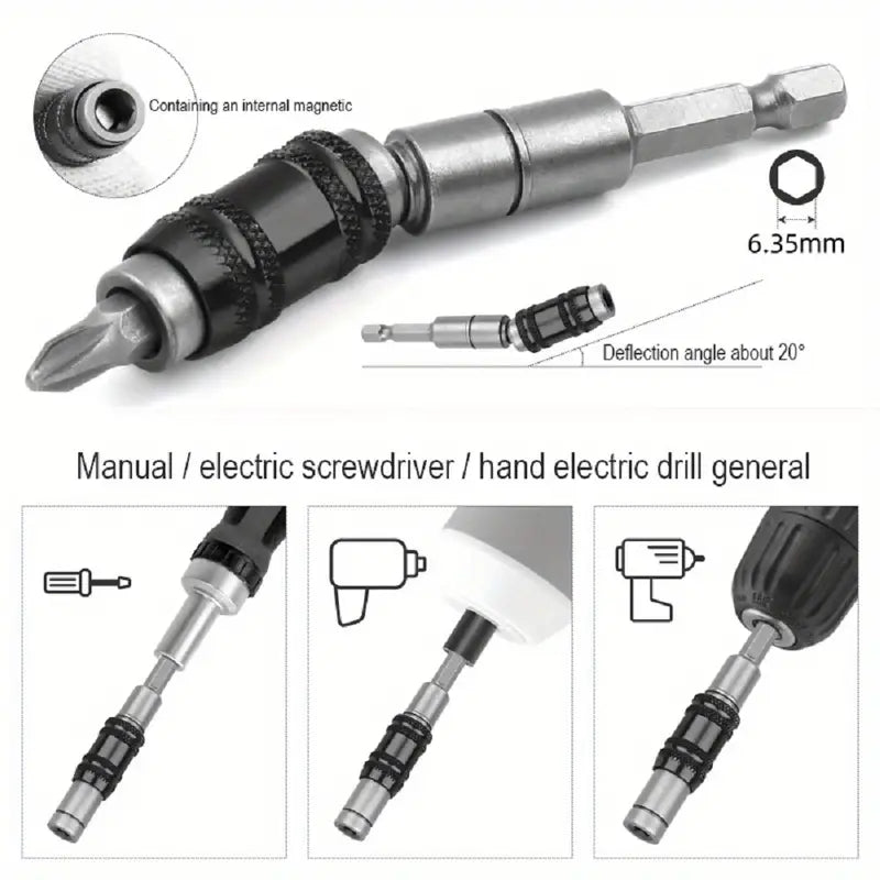 Hexagonal Shank Quick Release Electric Drill Extension Bit