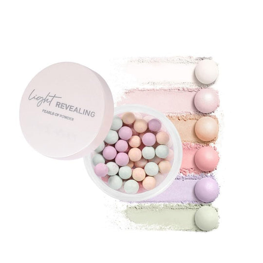 Easilydays Shimmer Setting Powder Lightweight Loose Powder Loose Beads Loose Powder Matte Finishing Powder Waterproof Long-Lasting Face Powder Waterproof With Puff Shimmery Finish 05