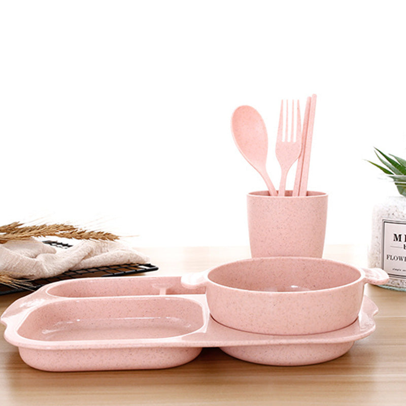 Wheat Dinnerware Set for Kids - Plates and Bowls