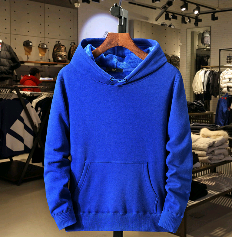 Men's Pullover Hoodie with Fleece Lined Long Sleeves