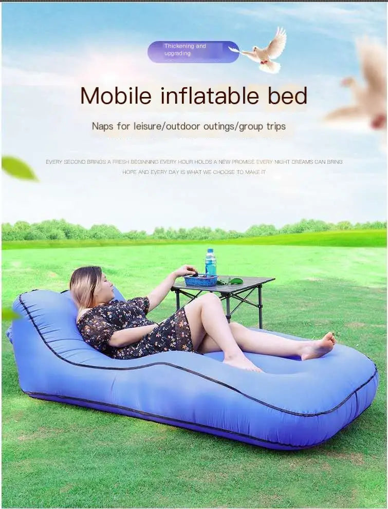 Portable Inflatable Sofa Bed for Outdoor Relaxation