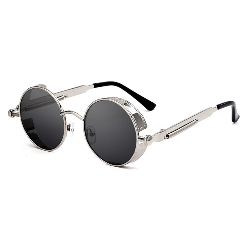 Metal Frame Retro Round Sunglasses for Men and Women