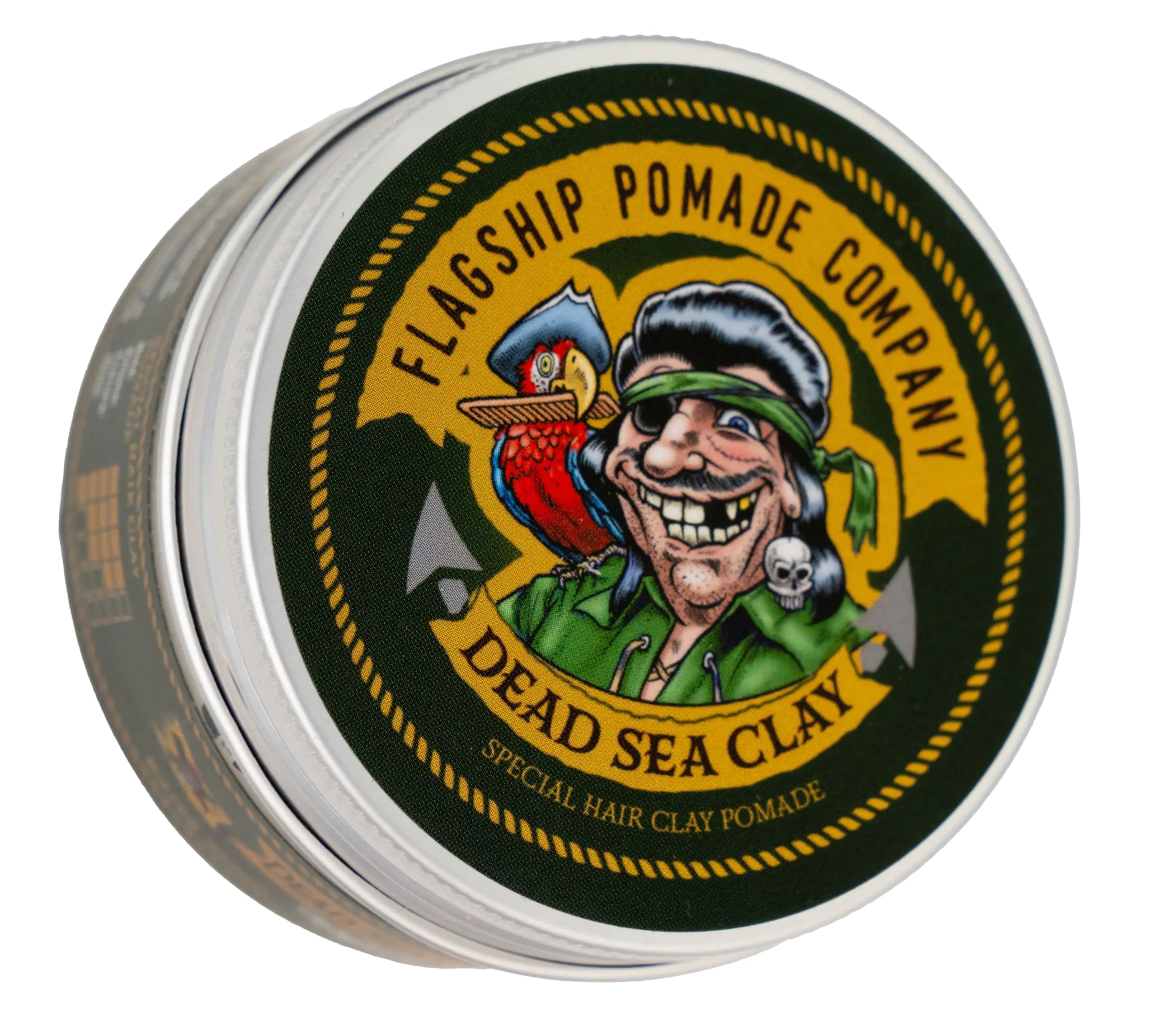 FLAGSHIP Handmade Dead Sea Clay Special Hair Pomade Strong Hold Low Shine Barbary Incense Scent 3.4 oz