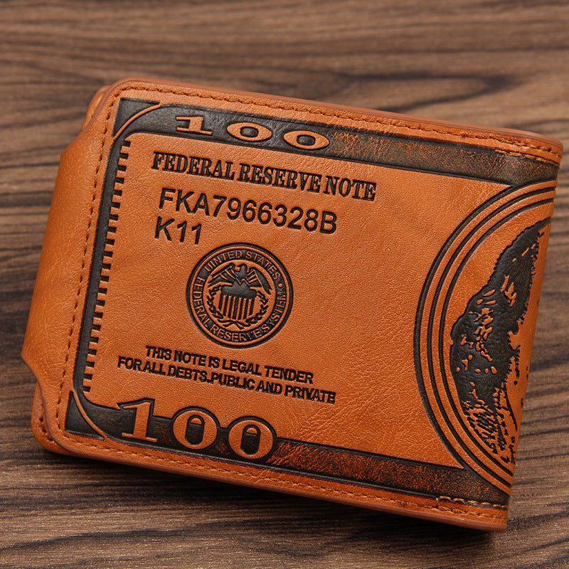 Retro PU Men's Wallet with Money Clip and Coin Purse