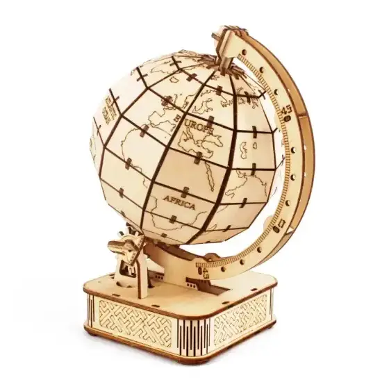 Earth Puzzle Wooden Model