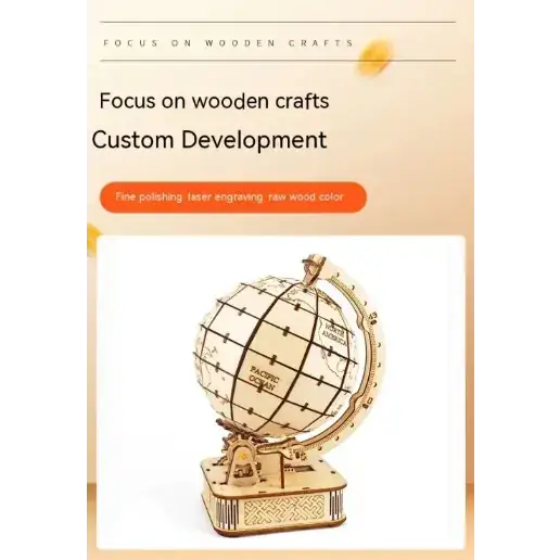 Earth Puzzle Wooden Model