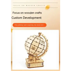 Earth Puzzle Wooden Model