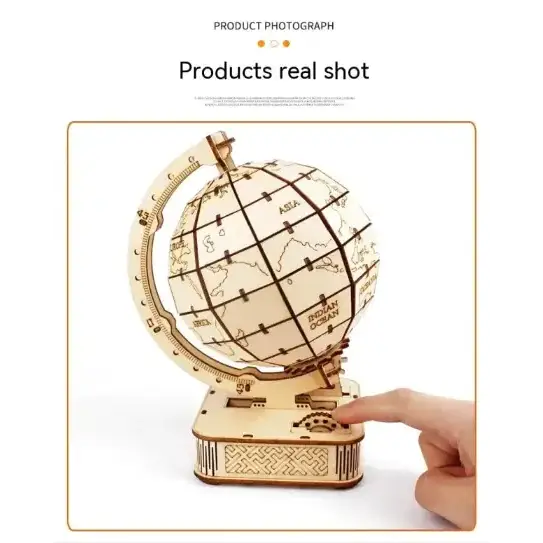Earth Puzzle Wooden Model