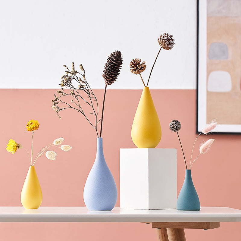 Mini Ceramic Decorative Flower Vase - Nordic Style