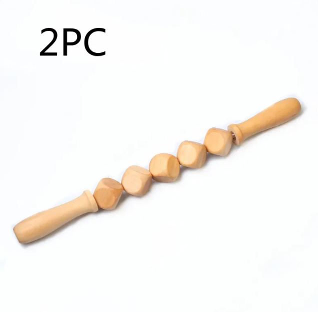 Wooden Anti-Cellulite Hand Massage Roller Set (Multiple Options)