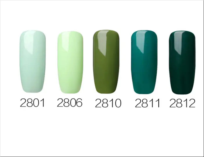 RC Series Green UV Gel Nail Polish - 24 Colors Set