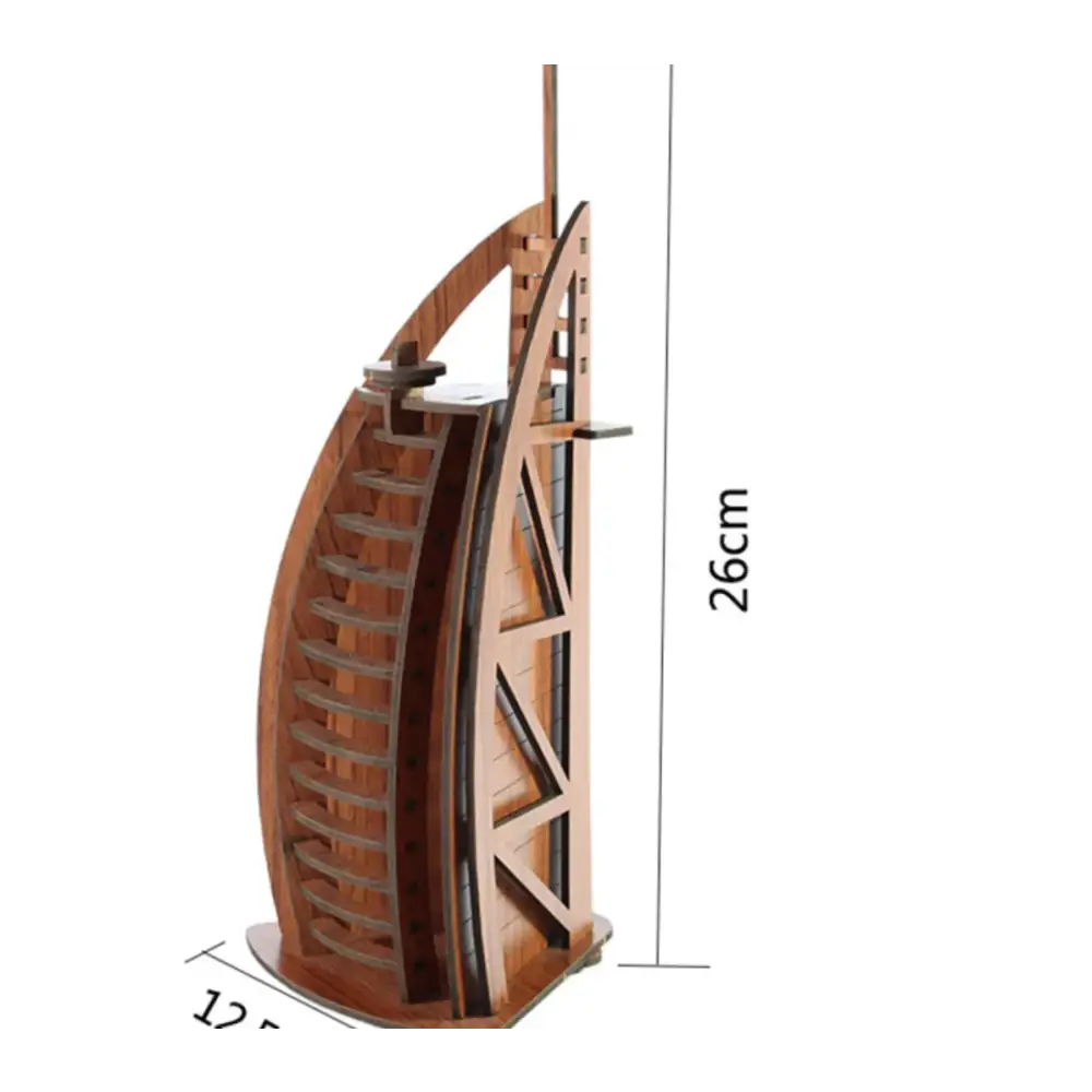Eiffel Tower Dubai Hotel 3D Puzzle DIY Model Kit