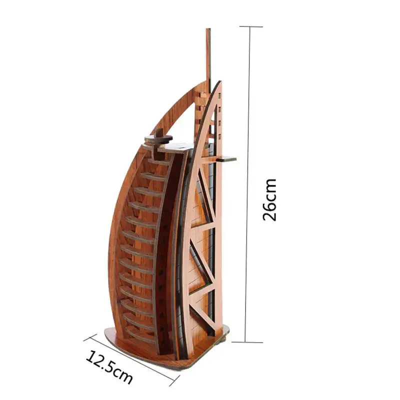 Eiffel Tower Dubai Hotel 3D Puzzle DIY Model Kit