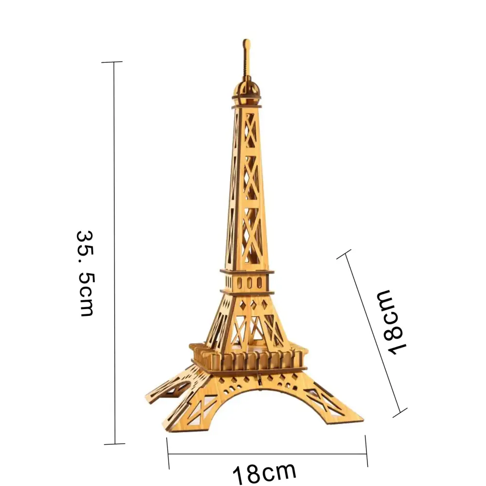 Eiffel Tower Dubai Hotel 3D Puzzle DIY Model Kit