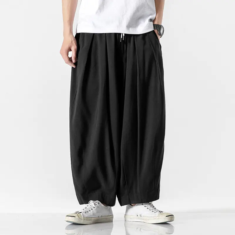 Men's Loose Wide Leg Casual Pants for Spring/Summer