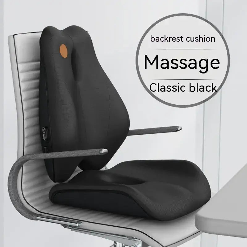 Electric Massage Memory Foam Waist Cushion for Office