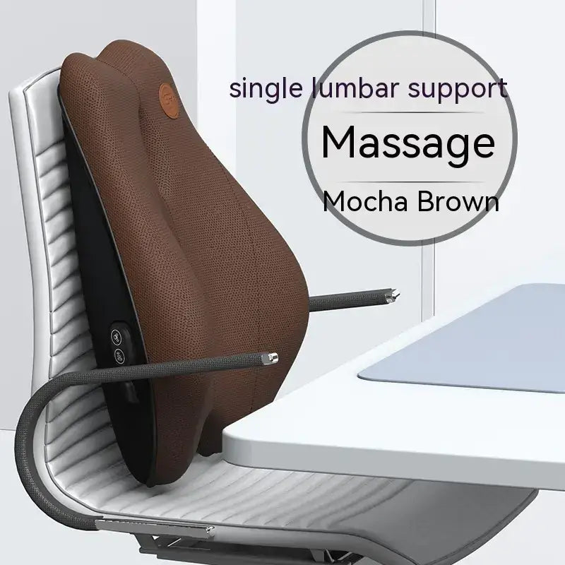 Electric Massage Memory Foam Waist Cushion for Office