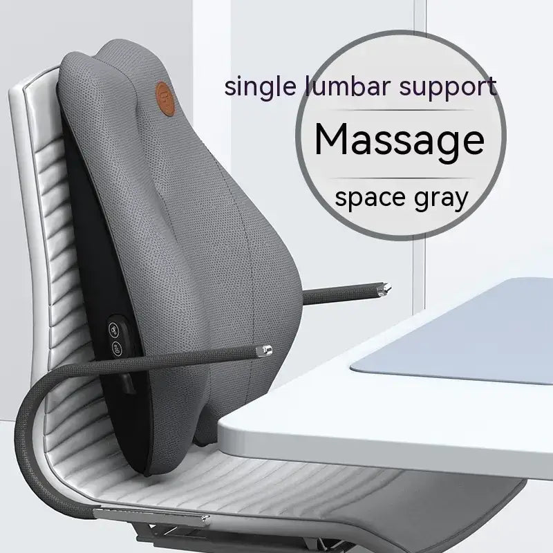 Electric Massage Memory Foam Waist Cushion for Office