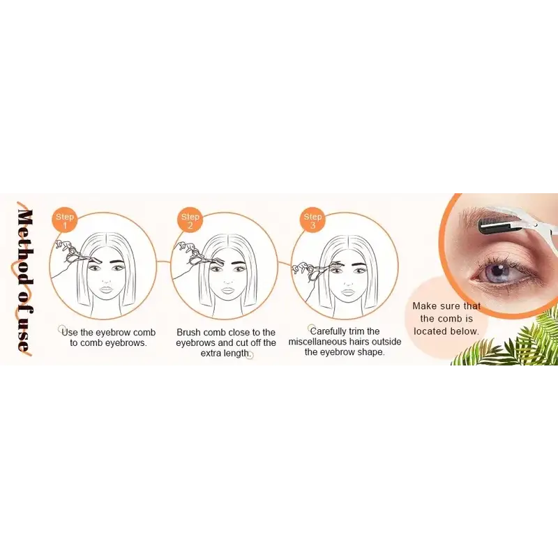 Eyebrow Scissors & Comb Set