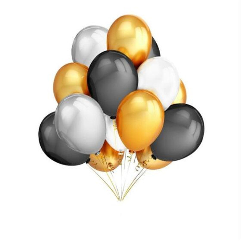 20 White and Pink Latex Balloons for Birthday Party