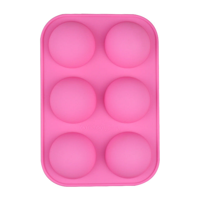 Silicone Semi Sphere Baking Mold for 3D Cupcakes