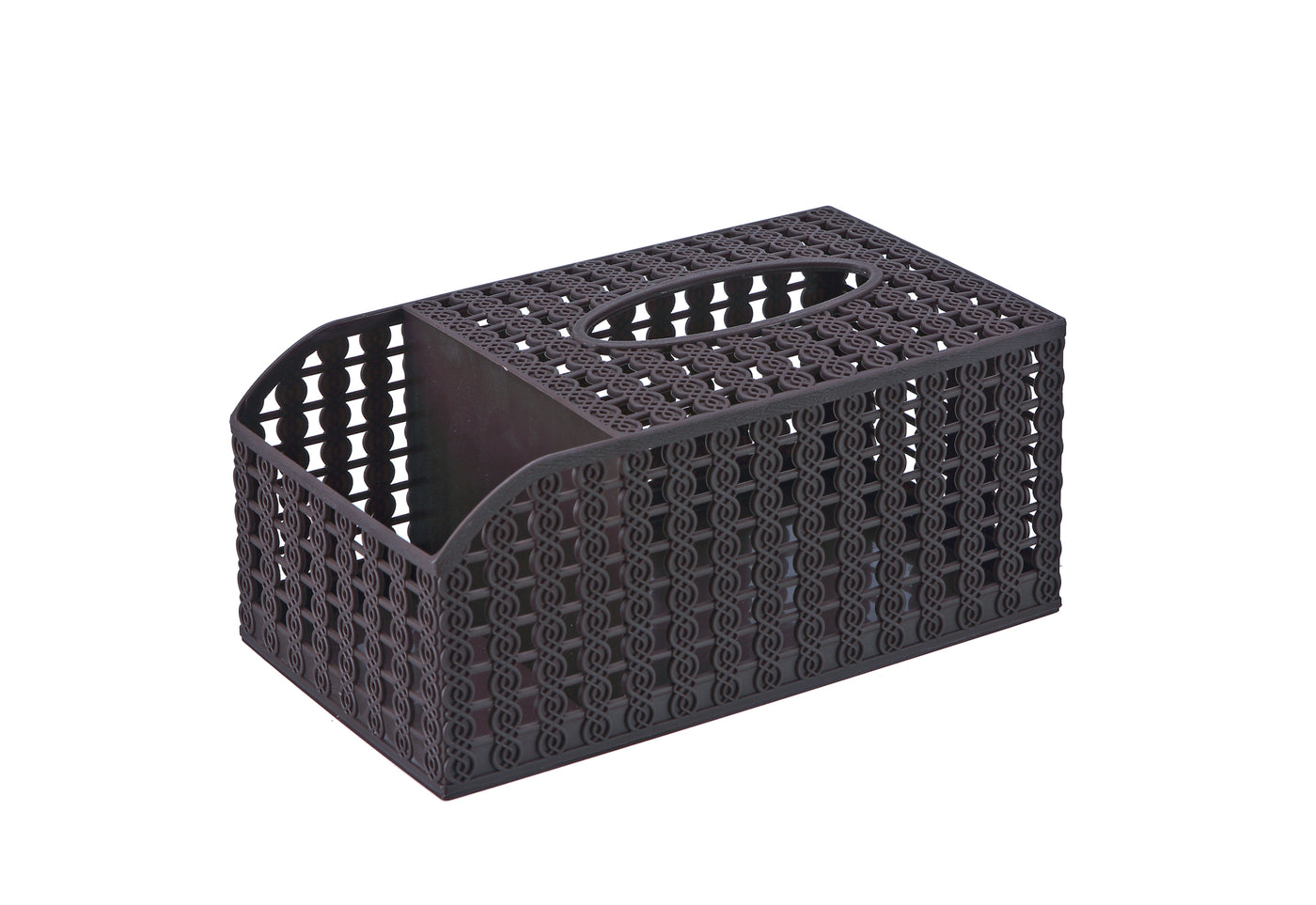 Minimalist Rattan-Style Tissue Box for Home Use