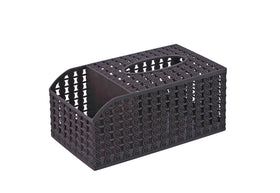 Minimalist Rattan-Style Tissue Box for Home Use