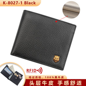 Men's RFID Wallet - Anti-Theft Coin Purse, Large Capacity