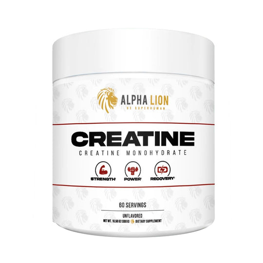 ALPHA LION Creatine Monohydrate Powder 5000mg Per Serving (5g) Supports Muscle Strength Power Athletic Performance Pure Creatine Supplement (60 Servings Unflavored)