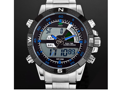 Men's Luxury Military Multi-Functional LED Quartz Watch