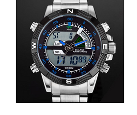 Men's Luxury Military Multi-Functional LED Quartz Watch