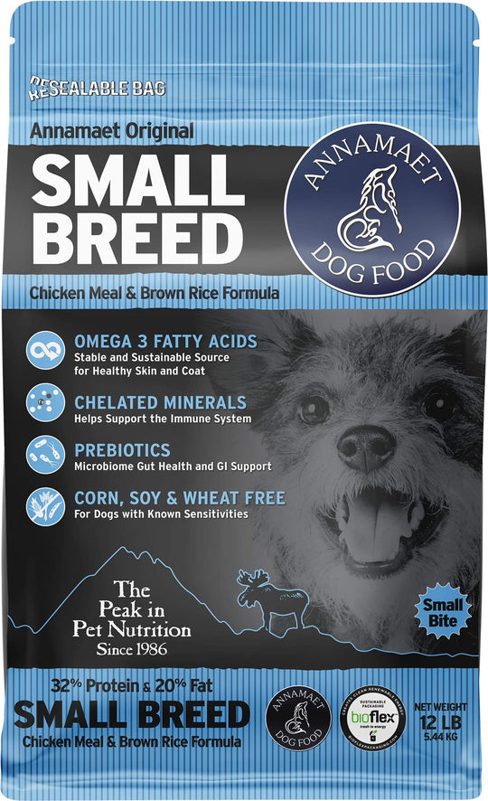 Annamaet Original Small Breed Formula Dry Dog Food (Chicken & Brown Rice) 12-lb Bag