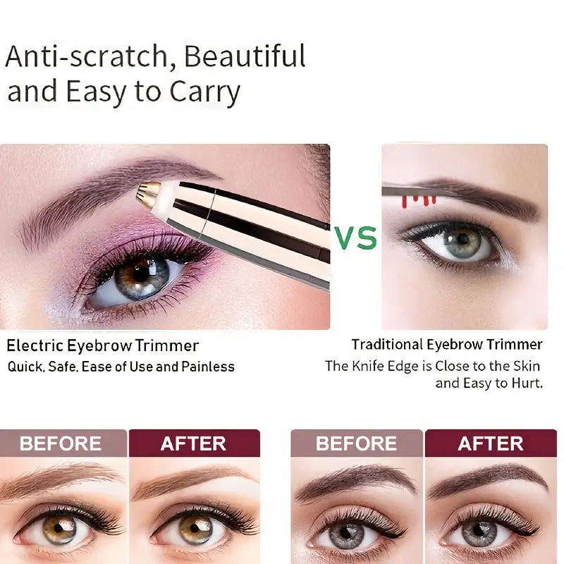 Rechargeable Painless Eyebrow Hair Remover Tool - Joomcy