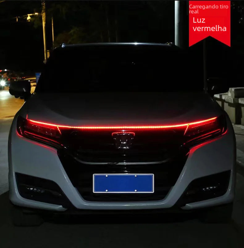 Car Start Scan LED Daytime Running Lights with Hood Decor - Joomcy