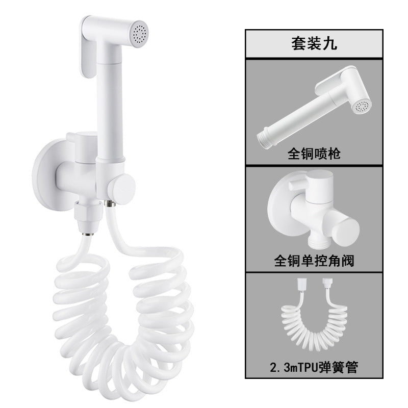 "High-Pressure Copper Toilet Bidet Sprayer Set"