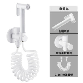 "High-Pressure Copper Toilet Bidet Sprayer Set"