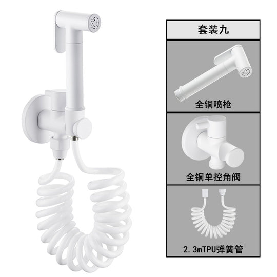 "High-Pressure Copper Toilet Bidet Sprayer Set"