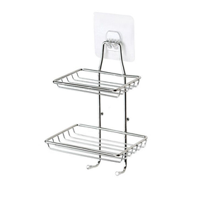 Wall Mounted Soap Storage Rack with Adhesive Holder