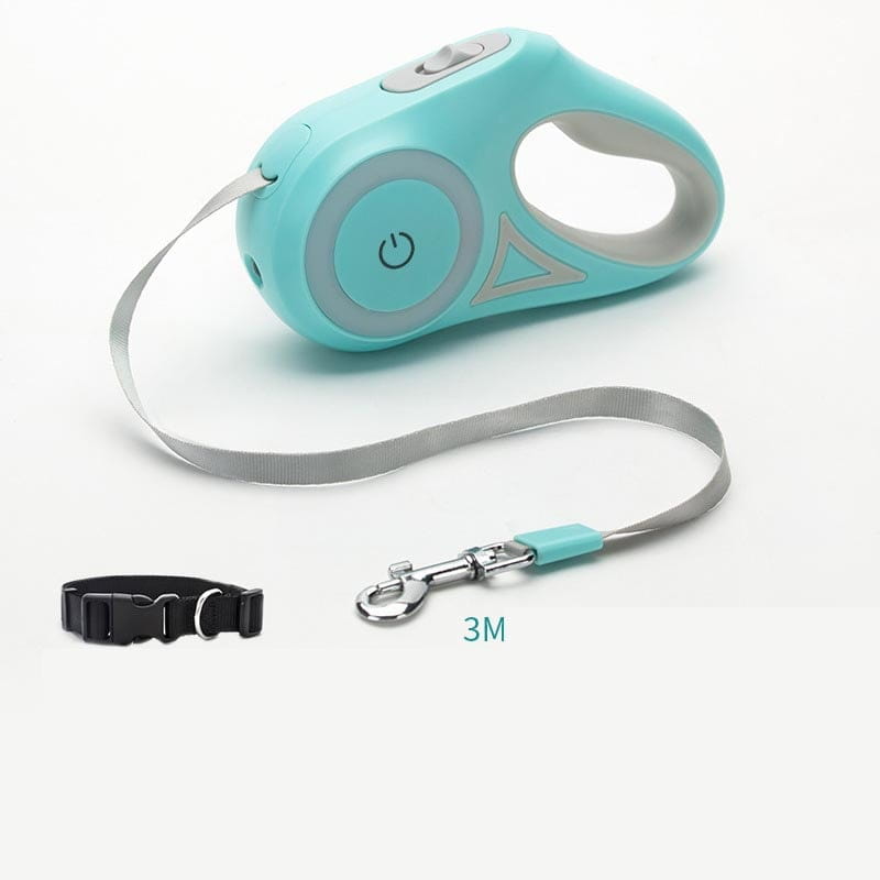 Automatic Retractable Dog Leash and Collar for Pets