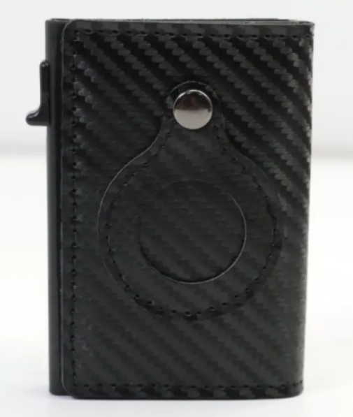 Slim RFID Wallet – Leather Anti-Theft Card Holder for AirTag
