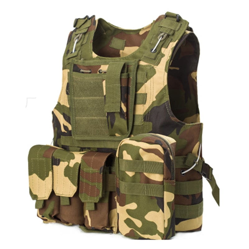Amphibious Tactical Vest with Multi-Function Carabiner