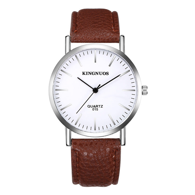 Ultrathin Casual Couple Belt Watch for Men and Women