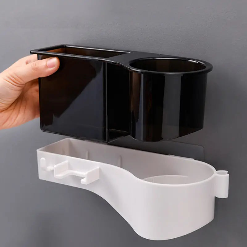 Multifunctional Wall-Mounted Hair Dryer Storage Rack