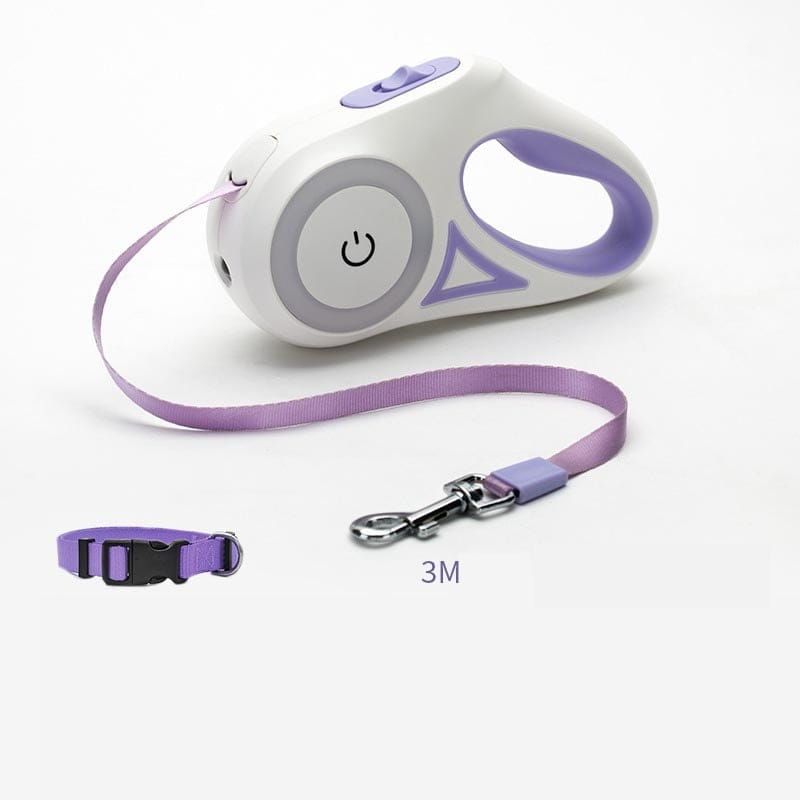 Automatic Retractable Dog Leash and Collar for Pets