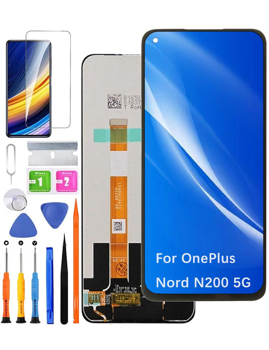 Screen Replacement for Oneplus Nord N200 5G DE2118 DE2117 LCD Display Touch Digitizer Assembly + Tools
