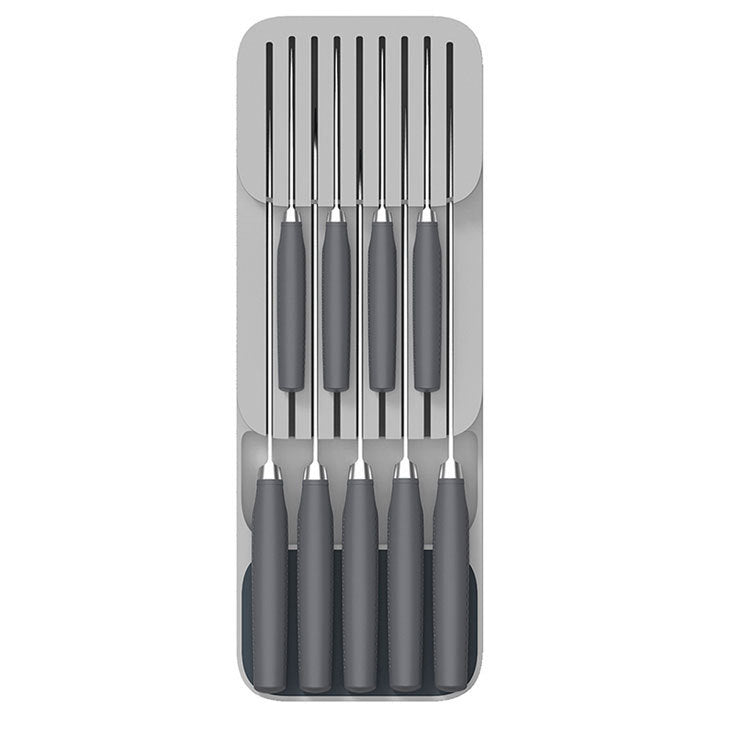 Kitchen Knife Organizer and Drawer Storage Tray