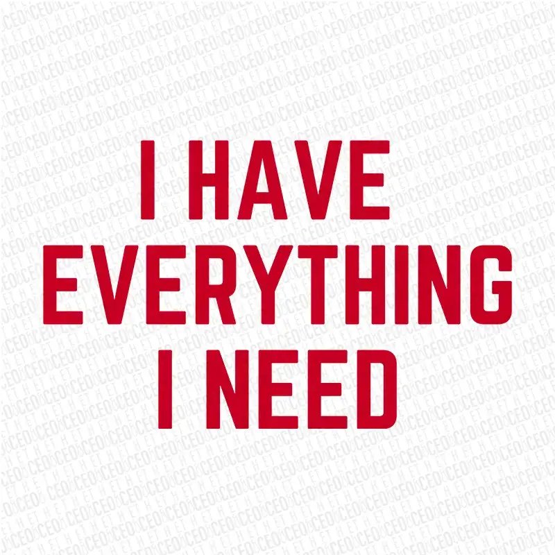 I Have Everything I Need - DTF Transfer Set