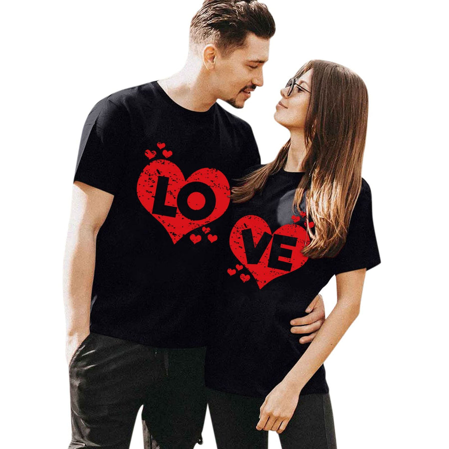 Valentines Day Matching T Shirts for Couples Short Sleeve Funny Graphic Couples Shirts Breathable His and Her Blouse Tops S Y01-Grey
